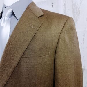 Hart Schaffner Marx Dillards 42R Bronze Suit Blazer Sport